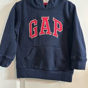 GAP Kids Dark Blue Hoodie with Red Logo